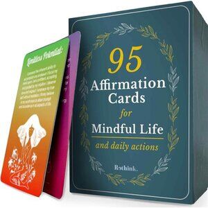 Rethink 95 Positive Affirmation Cards for Mindfulness | Inspirational